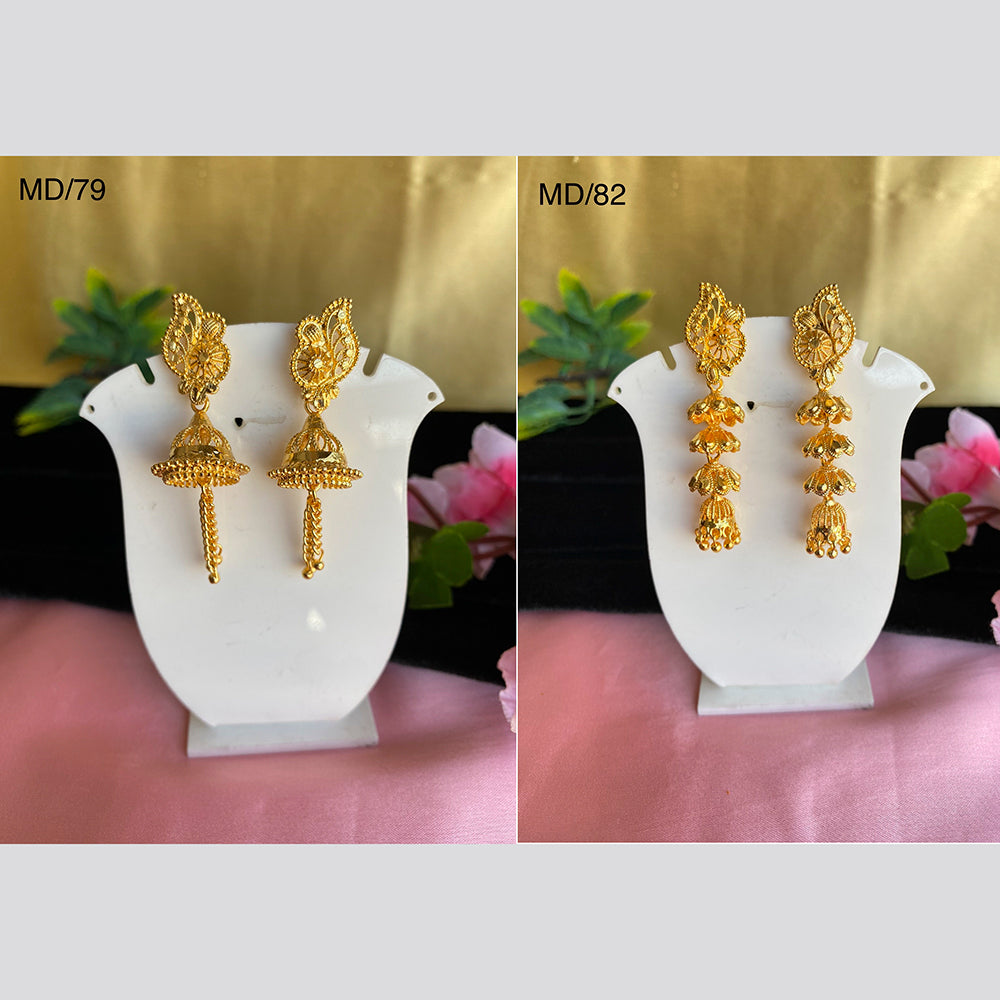 Mahavir Gold Earrings Combo