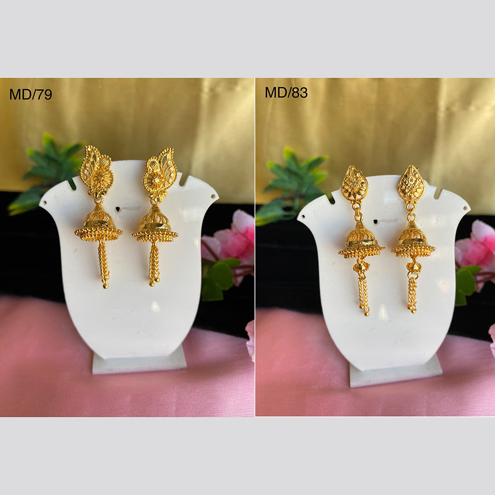 Mahavir Gold Earrings Combo