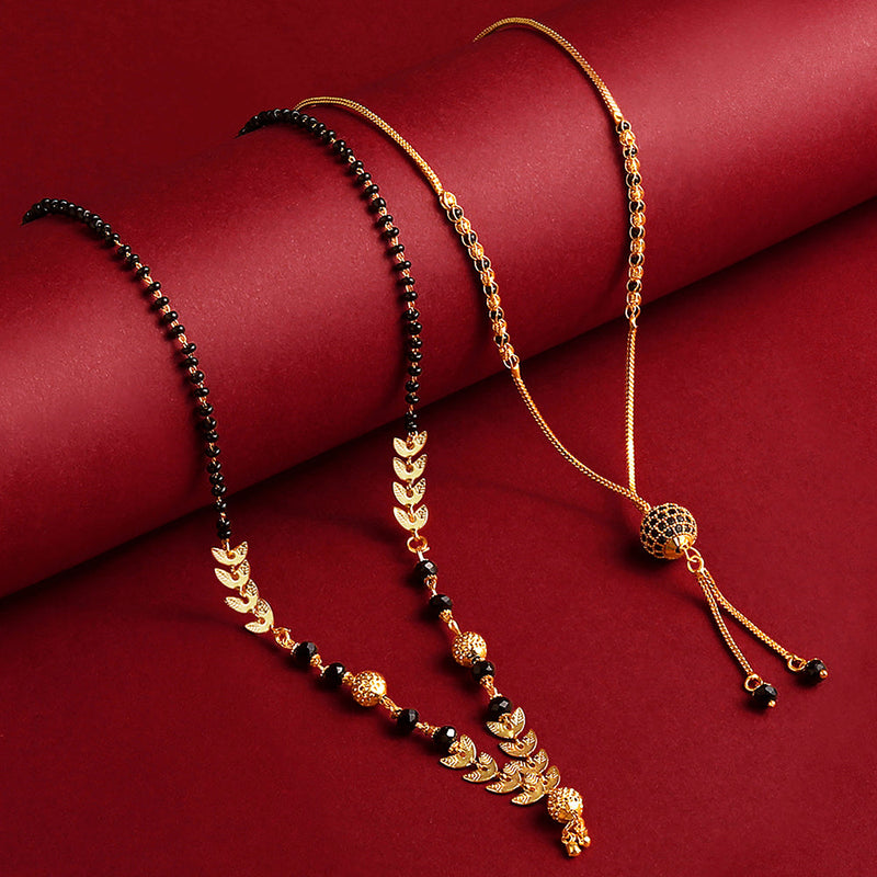 Trendy womens gold on sale mangalsutra