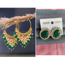 Mahavir Gold Plated Stud & Dangler Earrings Combo