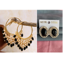 Mahavir Gold Plated Stud & Dangler Earrings Combo