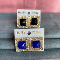 Mahavir Gold Plated Stud Earrings Combo