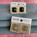 Mahavir Gold Plated Stud Earrings Combo