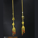 Mahavir Forming Gold Plated Jhumki Earrings With Chain