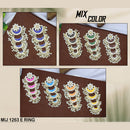 Mahavir Gold Plated Meenakari & Beads Dangler Earrings