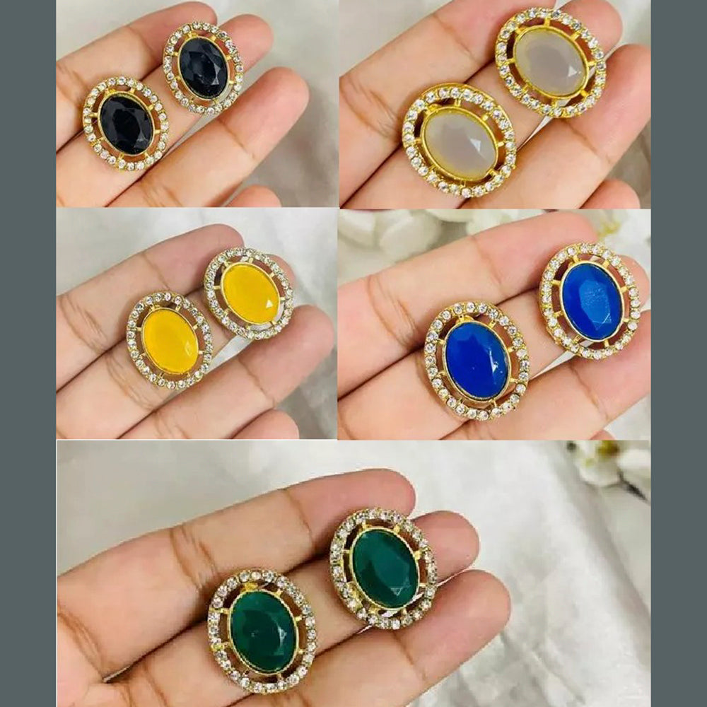 Mahavir Gold Plated Earrings Combo