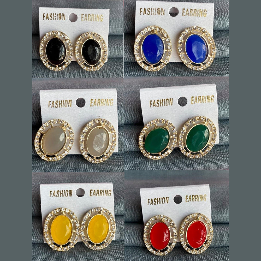 Mahavir Gold Plated Earrings Combo