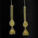 Mahavir Forming Gold Plated Jhumki Earrings With Chain