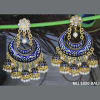 Mahavir Gold Plated Designer Dangler Earrings - MIJ 1326 BALI