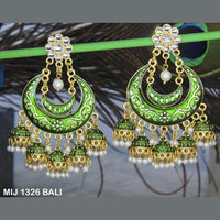 Mahavir Gold Plated Designer Dangler Earrings - MIJ 1326 BALI