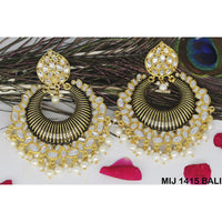 Mahavir Gold Plated Designer Dangler Earrings - MIJ 1415 BALI