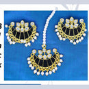 Mahavir Gold Plated Kundan & Meenakari Earrings