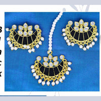 Mahavir Gold Plated Kundan & Meenakari Earrings