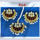 Mahavir Gold Plated Kundan & Meenakari Earrings