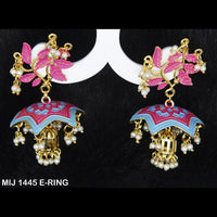 Mahavir Gold Plated Designer Dangler Earrings - MIJ 1445 E-RING