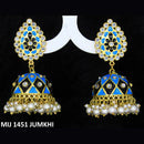 Mahavir Gold Plated Meenakari And Kundan Designer Jhumki Earrings - MIJ 1451 Jumkhi