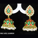 Mahavir Gold Plated Meenakari And Kundan Designer Jhumki Earrings - MIJ 1451 Jumkhi