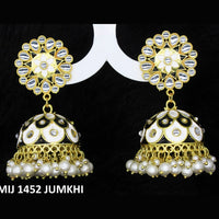 Mahavir Gold Plated Meenakari And Kundan Designer Jhumki Earrings - MIJ 1452 Jumkhi