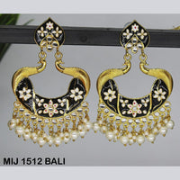 Mahavir Gold Plated Designer Dangler Earrings - MIJ 1512 BALI