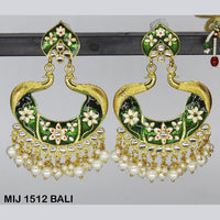 Mahavir Gold Plated Designer Dangler Earrings - MIJ 1512 BALI