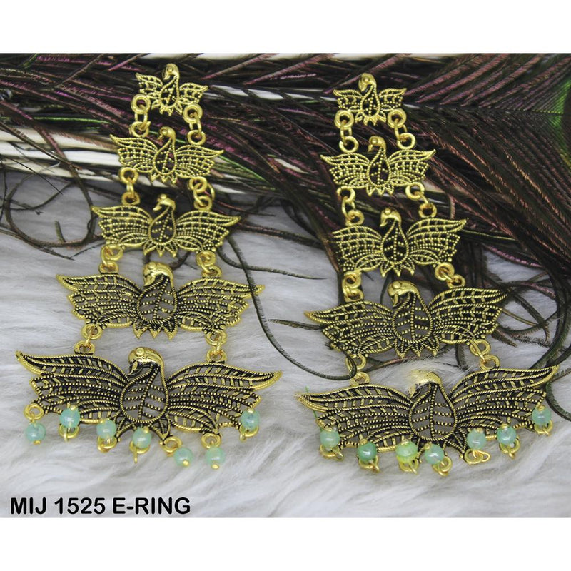 Mahavir Gold Plated Designer Dangler Earrings - MIJ 1525 E-RING