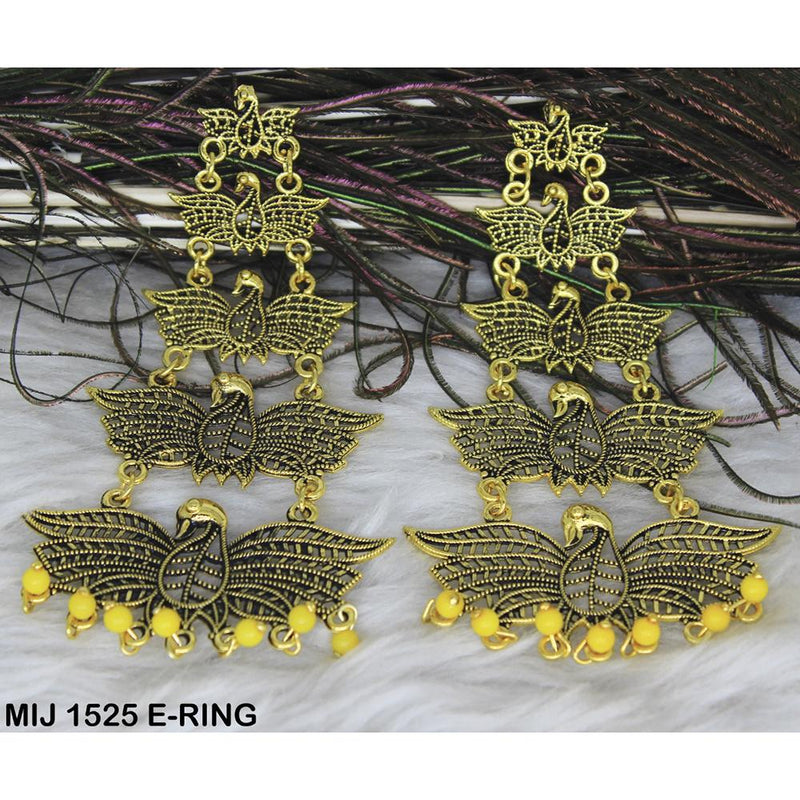 Mahavir Gold Plated Designer Dangler Earrings - MIJ 1525 E-RING