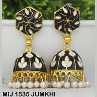 Mahavir Gold Plated Designer Jhumki Earrings - MIJ 1535 JUMKHI