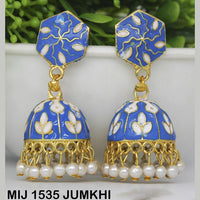 Mahavir Gold Plated Designer Jhumki Earrings - MIJ 1535 JUMKHI