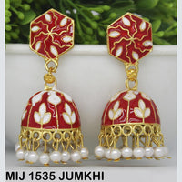 Mahavir Gold Plated Designer Jhumki Earrings - MIJ 1535 JUMKHI