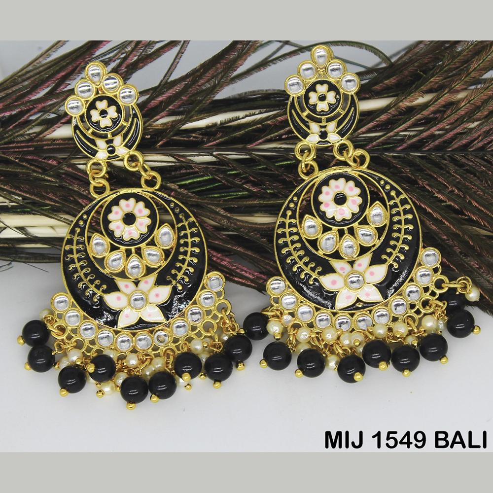 Mahavir Gold Plated Designer Dangler Earrings - MIJ 1549 BALI