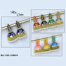 Mahavir Gold Plated Meenakari Jhumki Earrings