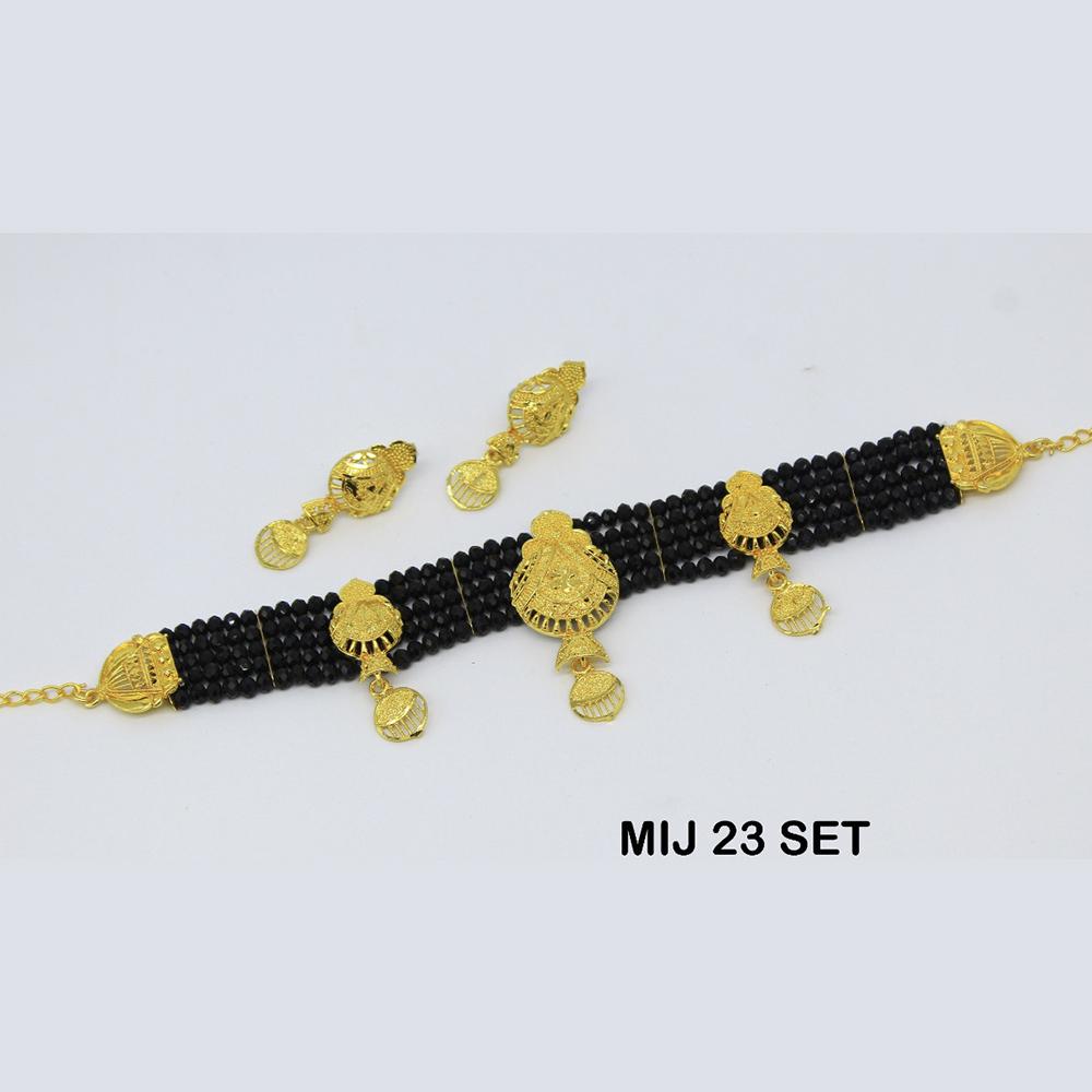 Mahavir Forming Gold Necklace Set - MIJ 23 SET