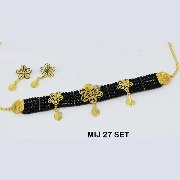 Mahavir Forming Gold Necklace Set - MIJ 27 SET