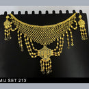 Mahavir Forming Gold Necklace Set   - MIJ Set 213