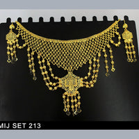 Mahavir Forming Gold Necklace Set   - MIJ Set 213