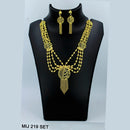 Mahavir Forming Gold Necklace Set   - MIJ Set 219