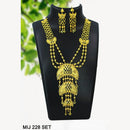 Mahavir Forming Gold Necklace Set   - MIJ Set 228