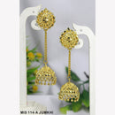 Mahavir Gold Plated Jhumki Earrings