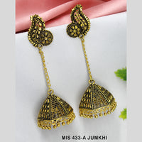 Mahavir Gold Plated Jhumki Earrings