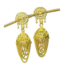 Mahavir Gold Plated Beads Jhumki Earrings