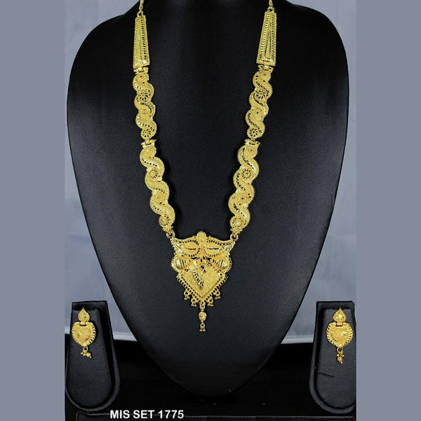 Mahavir Forming Gold Necklace Set - MIS SET 1775