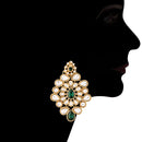 Etnico 18K Gold Plated Traditional Kundan with Beads Choker Necklace Jewellery Set for Women/Girls (ML263G)