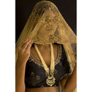 Etnico18k Gold Plated Ethnic Kundan Pearl Studded Meenakari Long Necklace Set For Women (ML297BL)