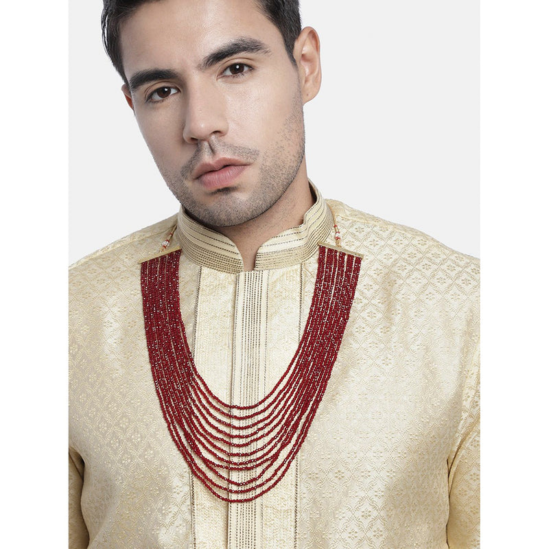 Etnico Layered Groom Necklace For Men (Mlp30M)