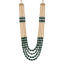 Etnico Gold-Plated Layered Groom Necklace For Men (Mlp37G)