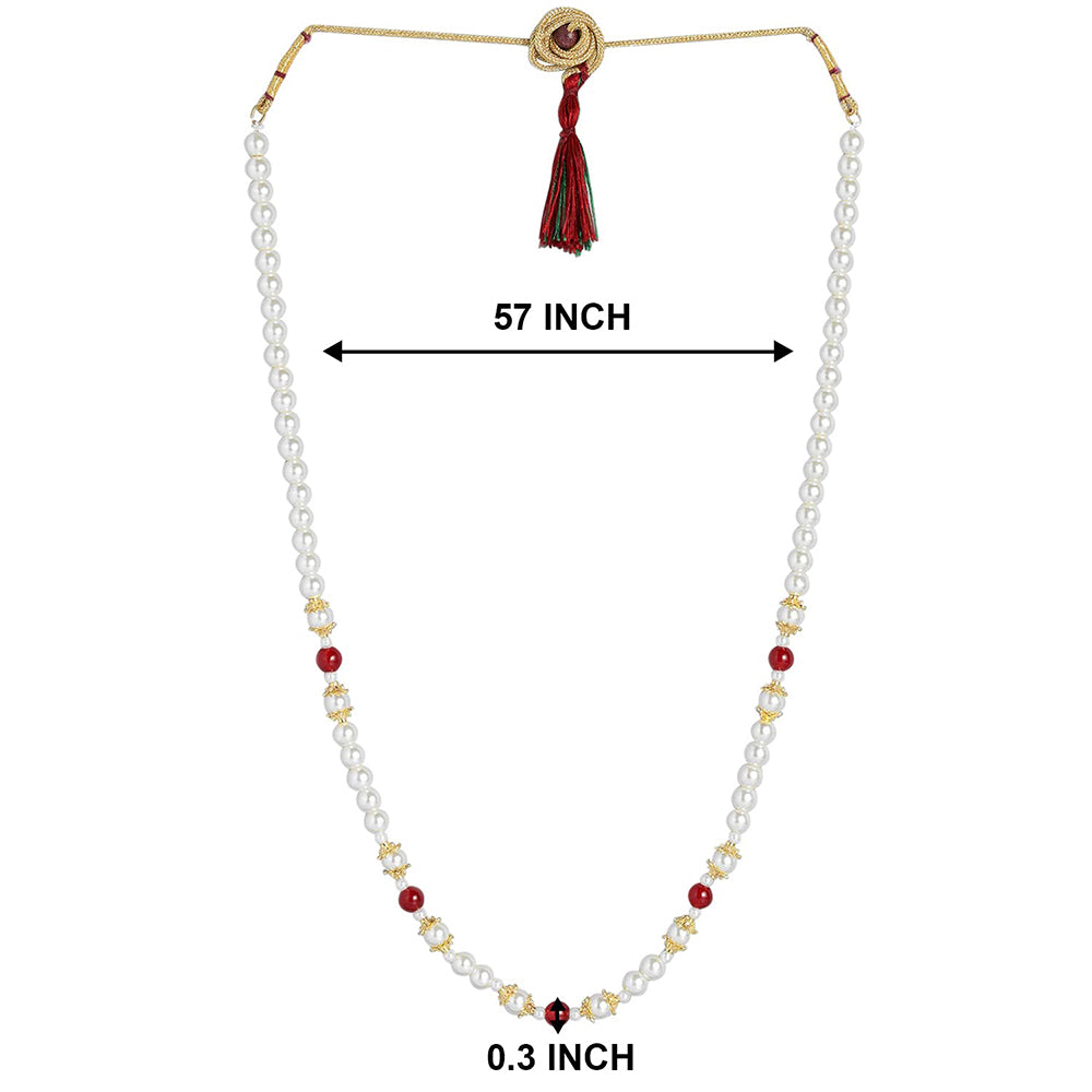 Etnico Gold-Plated Layered Groom Necklace For Men (Mlp38M)