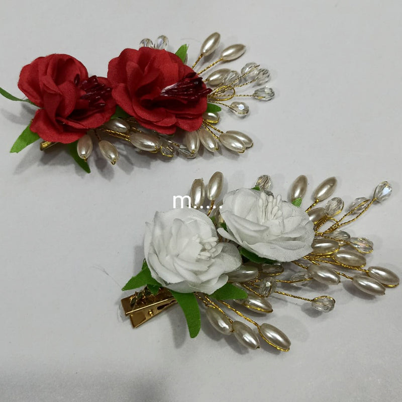 Manisha Jewellery Floral Pearl Hair Clip