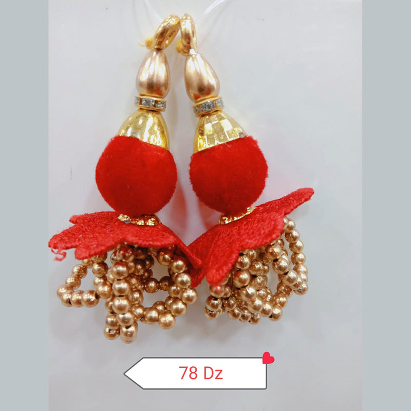 Buy ANIKAS CREATION Set Of 2 Red & Gold Plated Pearls Beaded Lehenga Latkan  - Saree Accessories for Women 18622712 | Myntra