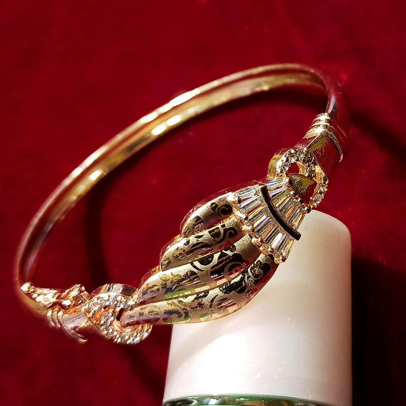 Manisha Jewellery Gold Plated American Diamond Openable kada