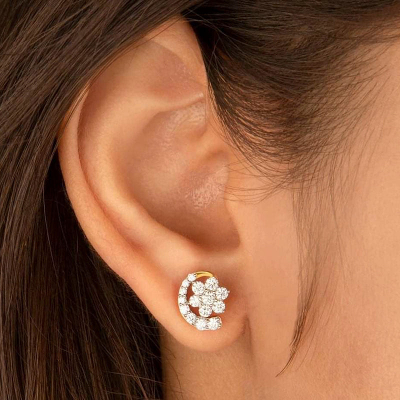Manisha Jewellery American Diamond Stud Earrings -MNEAR159